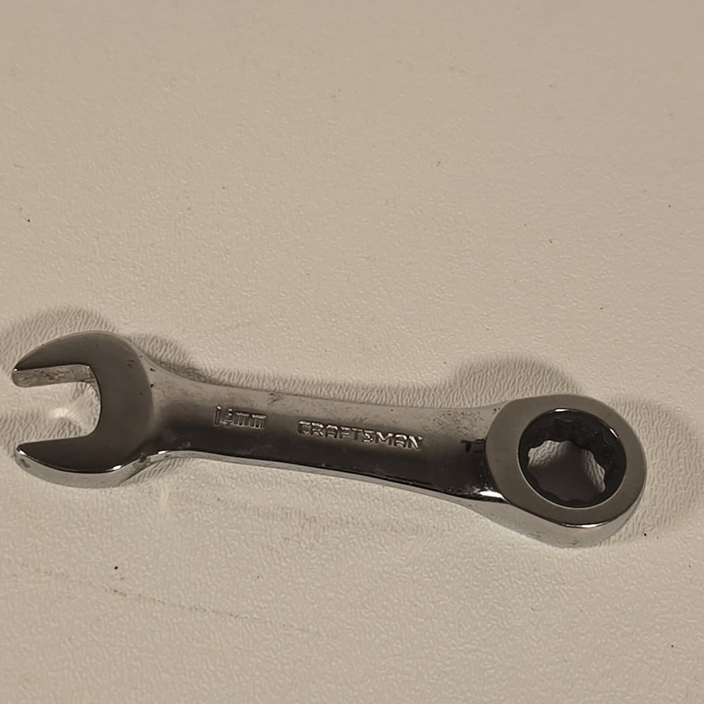Craftsman 14mm Stubby Ratchet Cmmt99235  Combination Wrench  12pt